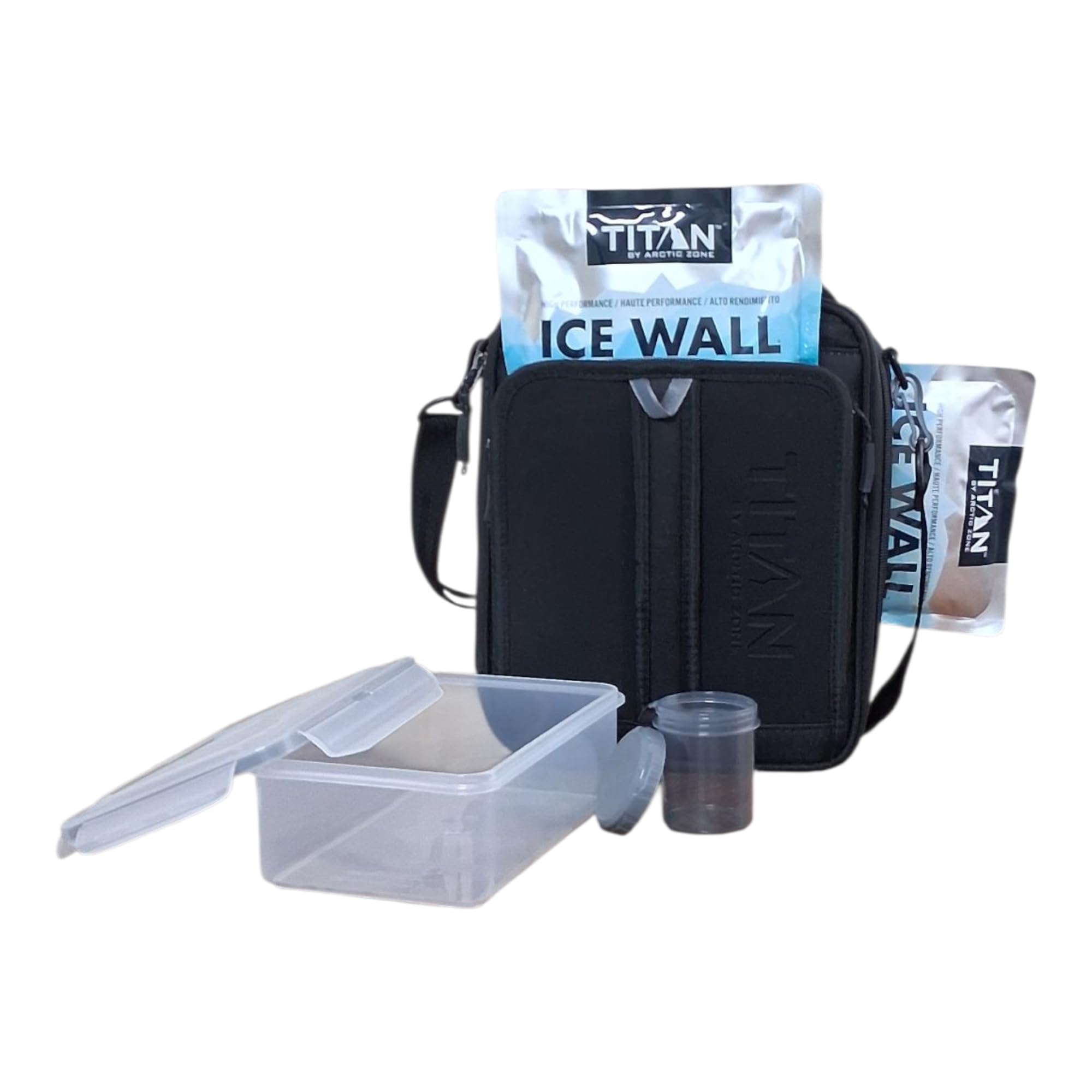 Black Expandable Insulated Lunch Box Cooler with 2 Ice Walls  Leak-Proof Lining Retail $44.00