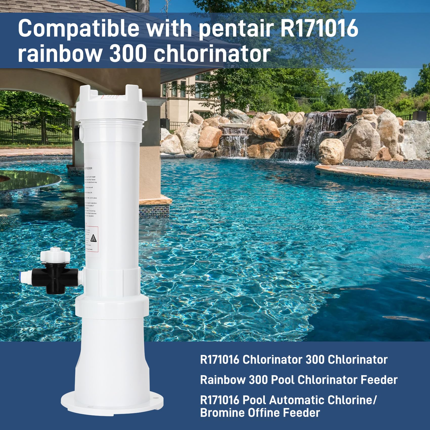 New Lanmun R171016 Automatic Pool Chlorinator Upgraded 72000 Gal Capacity. Retail $68.00