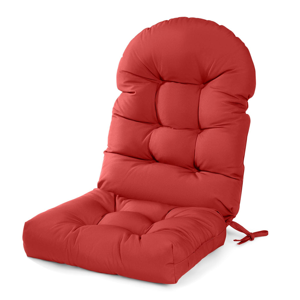 Outdoor Adirondack Chair Cushion Waterproof Tufted High Back Patio Seat Pad Red $27.75