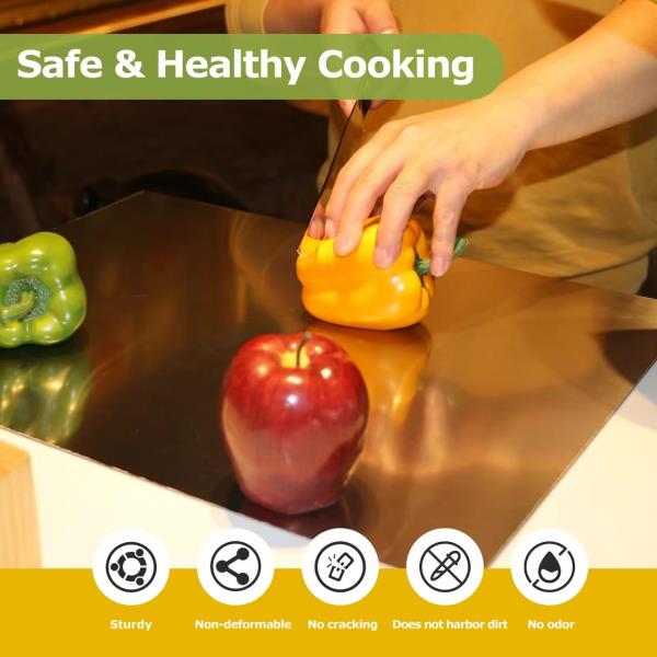 Stainless Steel Cutting Board for Kitchen Extra Large 70 x 50cm