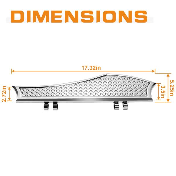 Driver Anti-Slip Stretched Floorboards for Harley Touring