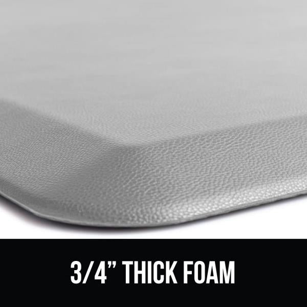 GORILLA GRIP Cushioned Antifatigue Kitchen Mat for Floor, 20x32, Light Gray Retail $46.00