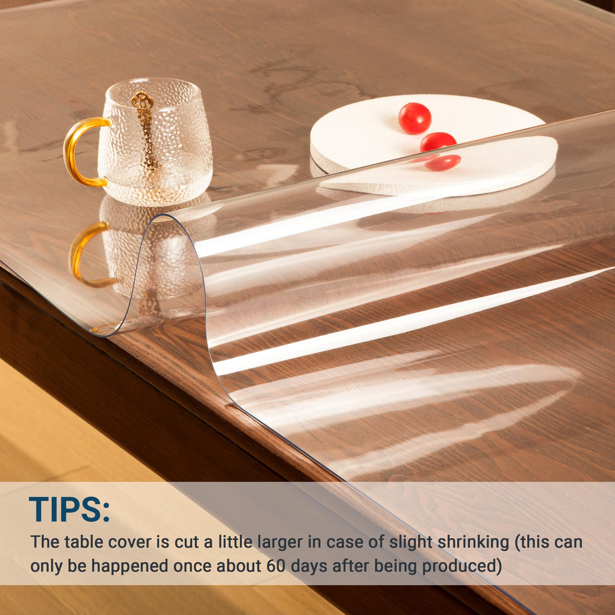 NAP2WELL Clear Table Cover 36x60 Inch 1.5mm Retail $36