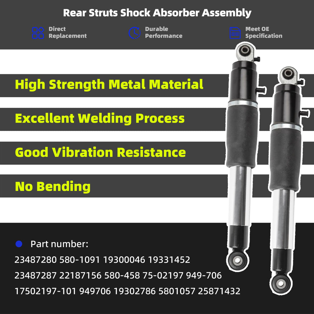 Pcs Rear Struts Shock Absorber for Cadillac Escalade Chevy Suburban Tahoe GMC Yukon 2007-2014