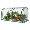 Crop Cage for Garden 98x49x49 Tunnel Plant Netting Cover with Zipper