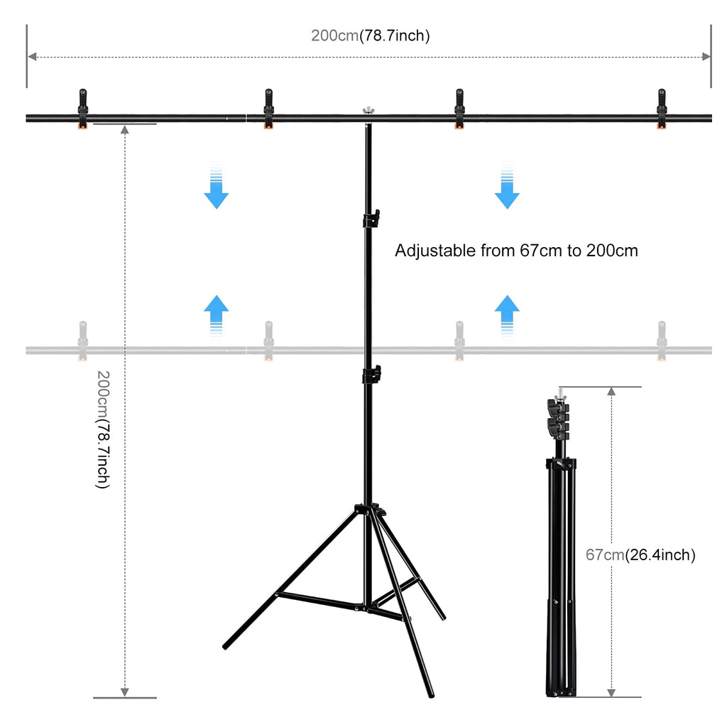 PULUZ Green Screen Backdrop Kit with Stand, 6.5X6.5ft Portable Green Screen Stand kit, GreenScreen Background with Stand Carrying Bag Clamp for Photoshoot, Photography Video, Live Streaming Retail $35.00
