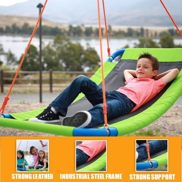 PLATPORTS Platform Swing - Large Rectangle Saucer Swing for Kids and Adults Retail $69.00