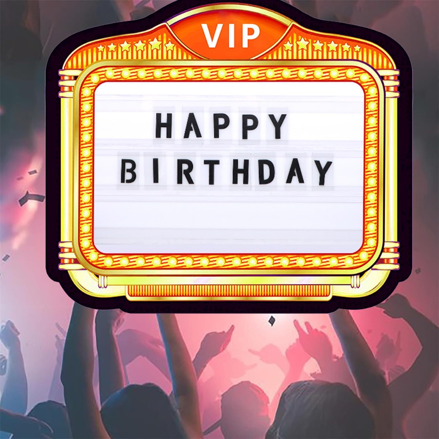 Bottle Service Sign, VIP LED Letter Bottle Presenter, Color Display Lights with 4 Sets Letters & 1 Numbers Kit, Hand Holding Light Box Sign for Party, Bar & Night Club (vip)