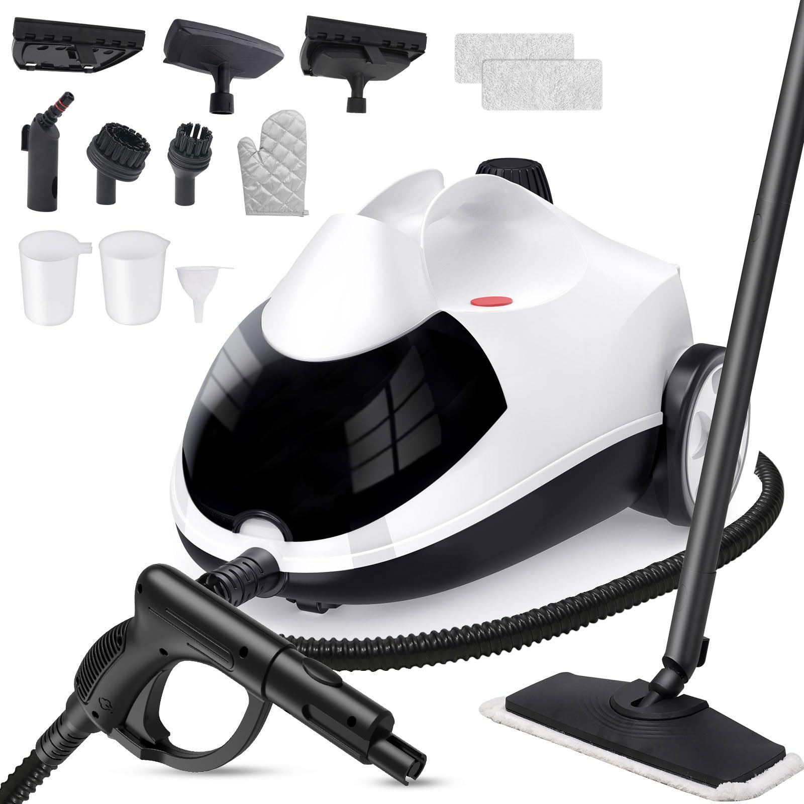 Steam Cleaner 1.5L Steamer for Cleaning Fast Heating 6-in-1 Multi-Surface with 8 Accessories UL499 Certified Heavy Duty Steam Cleaner for Home, Car, Floors, Sofas, Tiles, Grout Steam Cleaners Retail $129.00