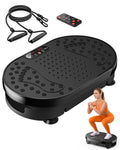 HTM Vibration Plate, Vibration Plate for Lymphatic Drainage, 9 Modes & 120 Speeds, Shake Plate with Resistance Bands Slot & Remote, 300 Lbs Load, Fat Burning Weight Loss Home Fitness Workout Retail $39.00