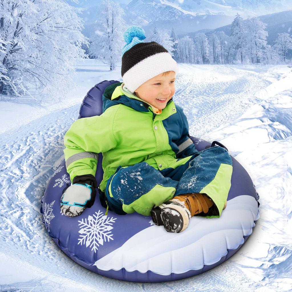 Inch Inflatable Snow Tube with Backrest for Kids Adults