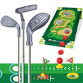 RCROKS Toddler Golf Clubs Set Retractable Metal Shaft, Kids Golf Toys Indoor & Outdoor Backyard Park Golf Game Toy Playset Gifts for Aged 3-8 Toddlers Boys Kids Baby (Grey, M)