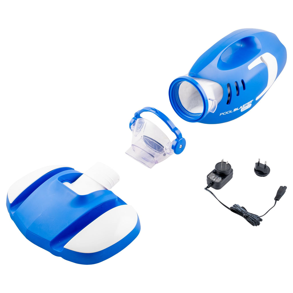 Cordless Pool Vacuum Battery-Powered for IngroundAbove Ground Pools 60 Min Runtime 10.5 Head BlueWhite