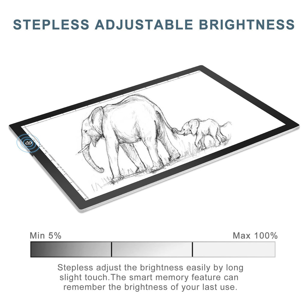 LitEnergy A3 LED Copy Board Light Tracing Box, Ultra-Thin Adjustable USB Power Artcraft LED Trace Light Pad for Tattoo Drawing, Streaming, Sketching, Animation, Stenciling Retail $23.00