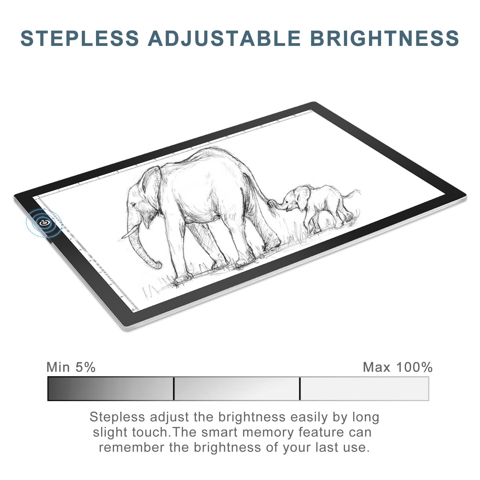 LitEnergy A3 LED Copy Board Light Tracing Box, Ultra-Thin Adjustable USB Power Artcraft LED Trace Light Pad for Tattoo Drawing, Streaming, Sketching, Animation, Stenciling Retail $23.00