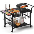 Outdoor Pizza Oven Table Stand Grill Cart 39.7L x 27.55W x 35.8H