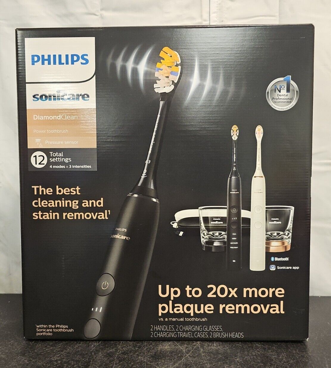 Philips Sonicare Diamond Clean Electric Toothbrush BlackWhite