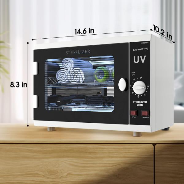 UV Sanitizer Cabinet. Dual Lamp UV Light Sanitizer Box with Timer Setting, Suitable for Cleaning of Various Items Retail $89.00
