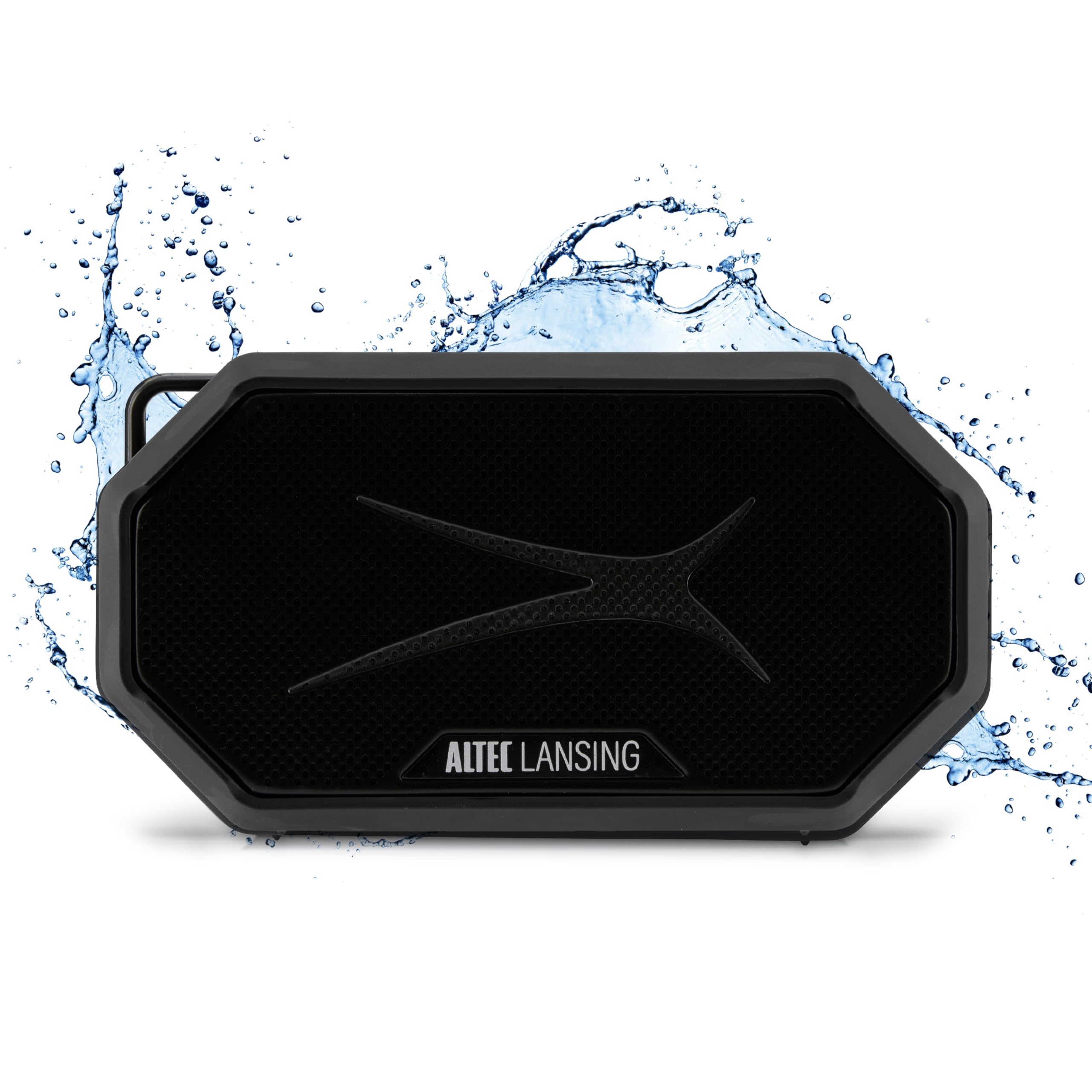 Altec Lansing HYDRAMINI 2.0 Portable Bluetooth Speaker IP67 Waterproof 12h Playtime Black