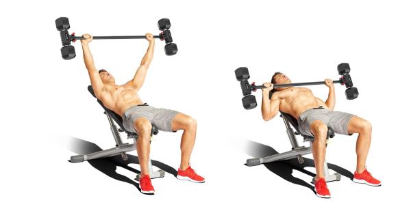 Dumbbell Converter Bar for Barbell Set Adjustable Weights up to 220LB Capacity Red - $69.00