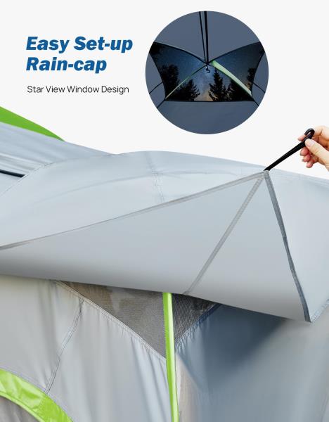 Truck Tent with Rainfly for 5.5Ft-5.8Ft Truck Bed Waterproof PU2000mm 2 Person Tent