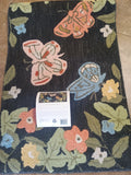 Signature Floral Wool Pile Rug - Multi-color - 23.5 x 45 inches