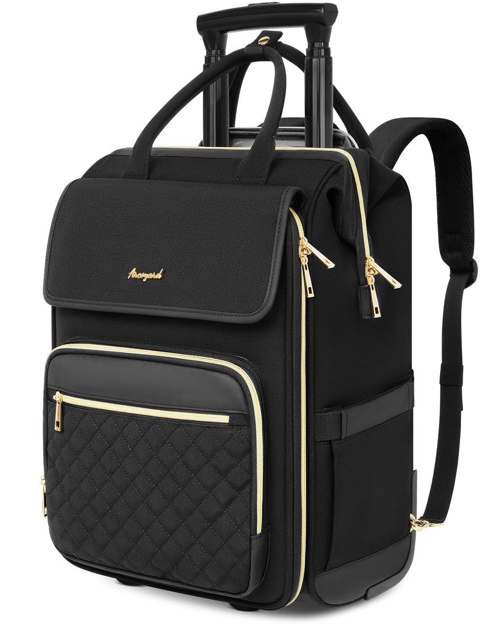Open-Box New Arcoyard Rolling Laptop Backpack - Water-Resistant Travel For Women Retail $79.00