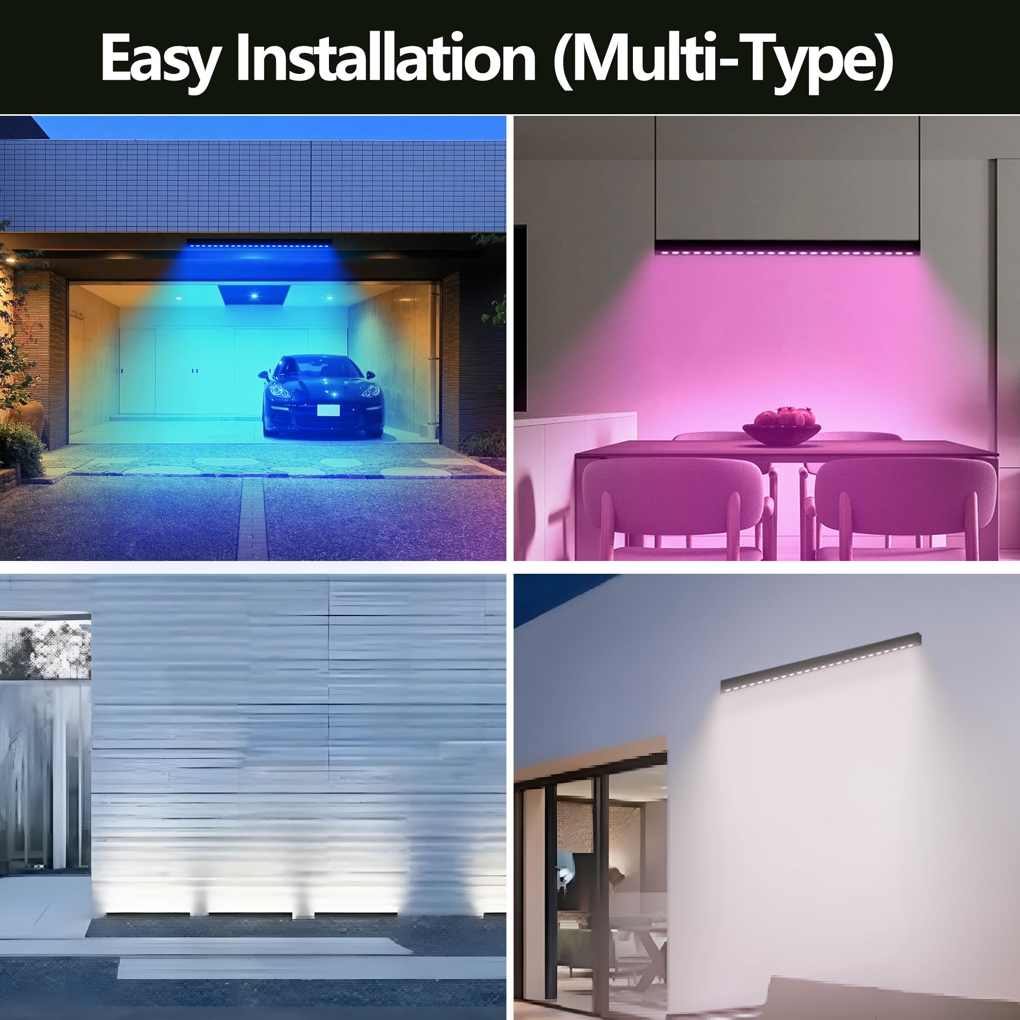 Umidkin Linkable LED Light Bar Outdoor Color-Changing, 40" RGBCW Wall Washer Light, 180W Smart Bluetooth App & Remote Control, 2700K-6500K Tunable White, IP65, for Stage, DJ, Home Patio & Commercial Retail $149.00