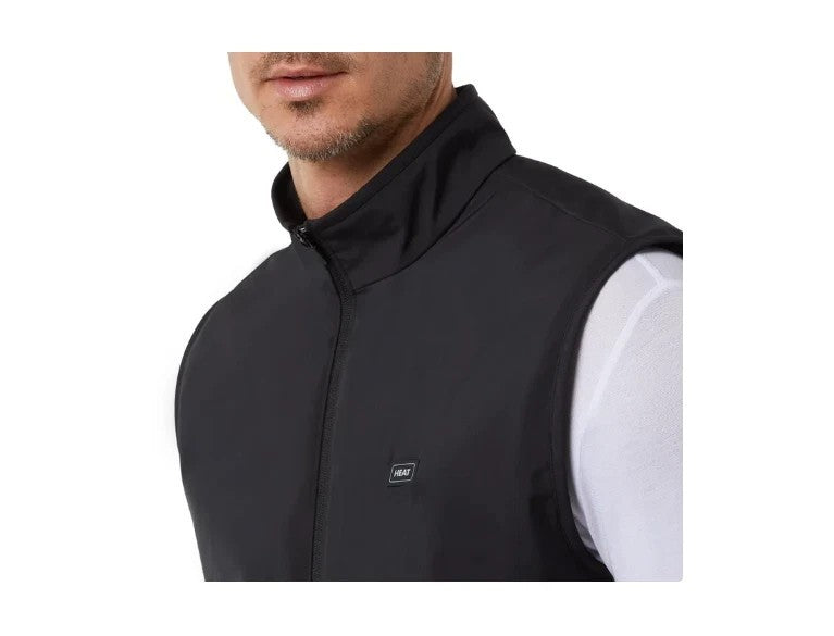 Black Rechargeable Heated Vest Large