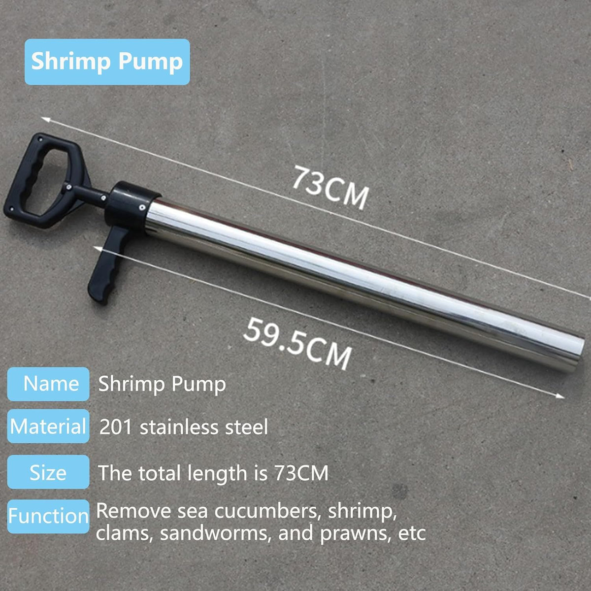 Stainless Steel Mantis and Ghost Shrimp Pump Tool