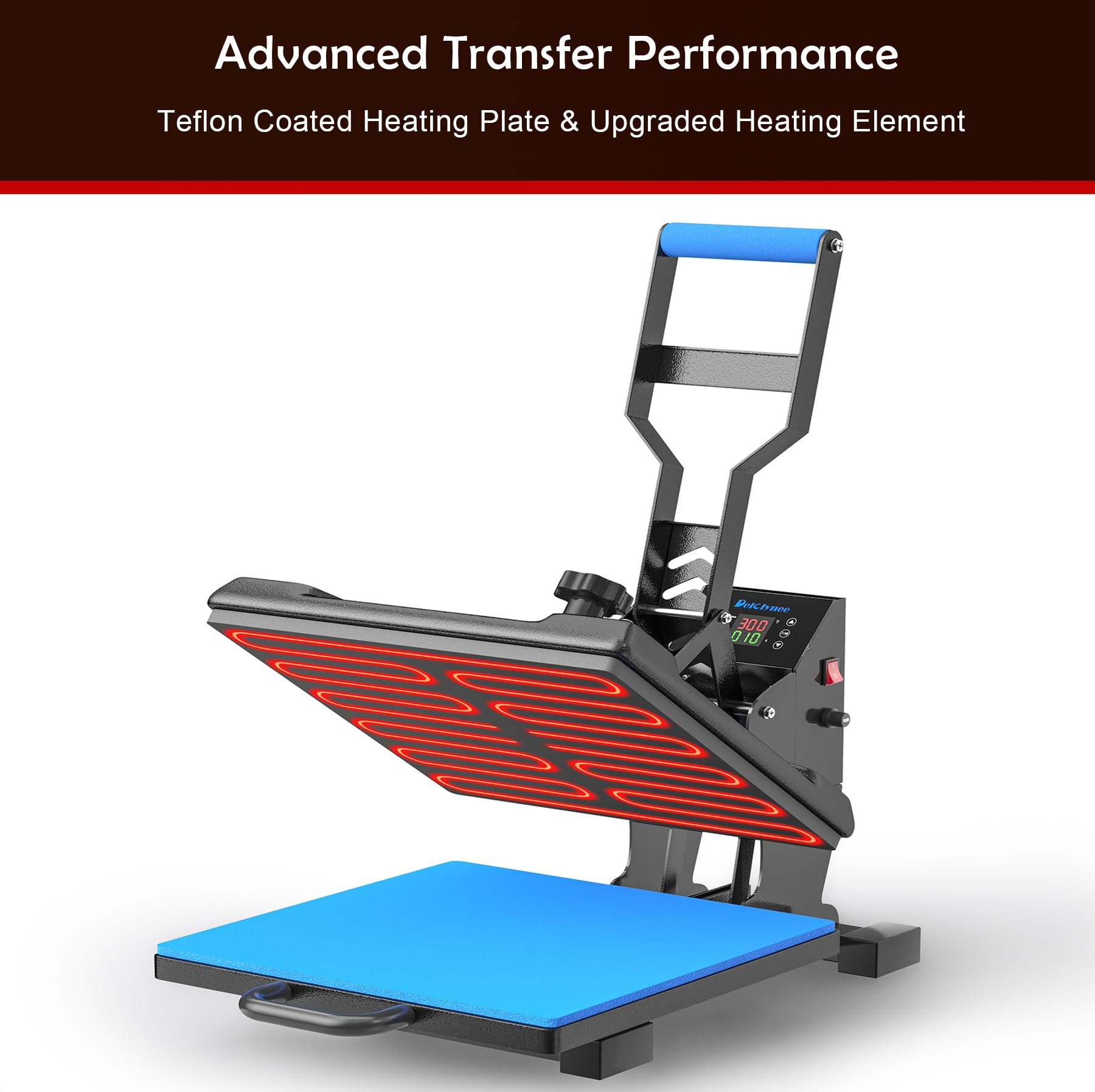 New As-Is Delclynee 15x15 Digital Heat Press Machine for T-Shirts Retail $159.00