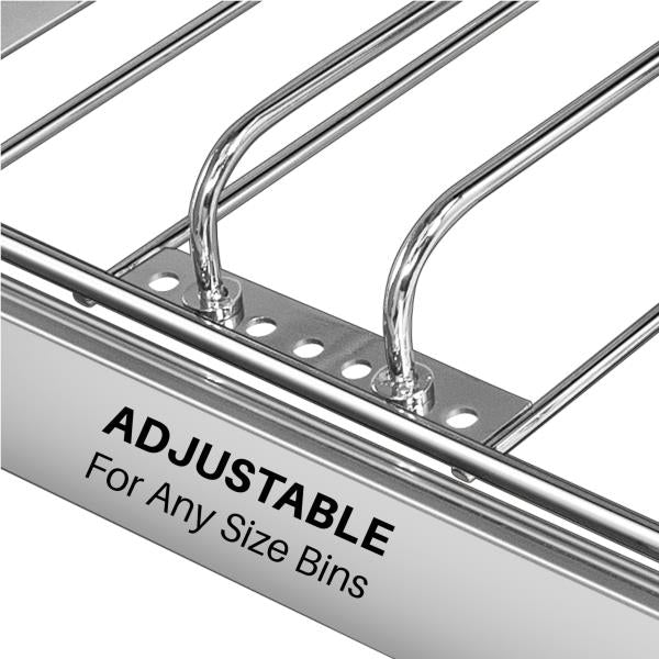 Double Pull Out Trash Can Slider for Under Cabinet