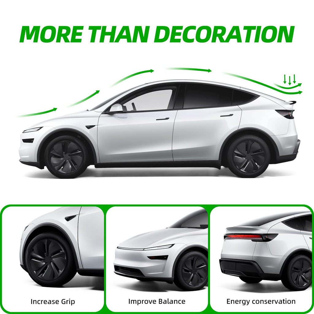 Real Carbon Fiber Matte Black Rear Spoiler for Tesla Model Y Juniper 2025-2026