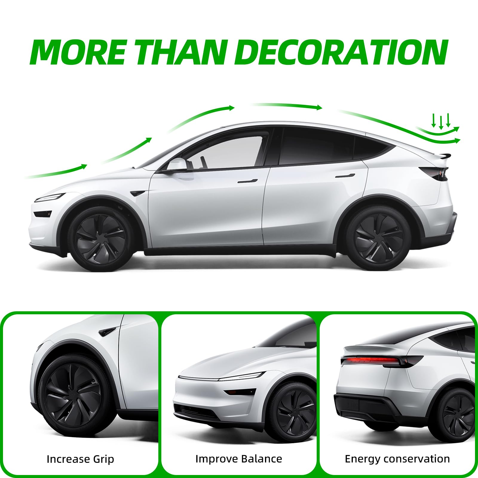 Real Carbon Fiber Matte Black Rear Spoiler for Tesla Model Y Juniper 2025-2026