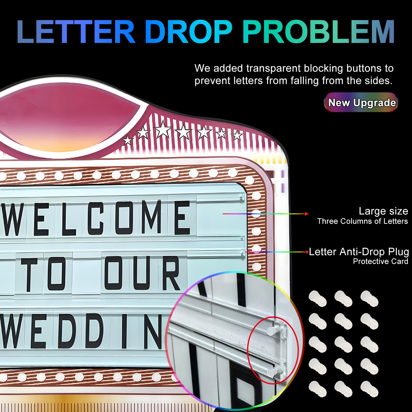 Bottle Service Sign, VIP LED Letter Bottle Presenter, Color Display Lights with 4 Sets Letters & 1 Numbers Kit, Hand Holding Light Box Sign for Party, Bar & Night Club (vip)