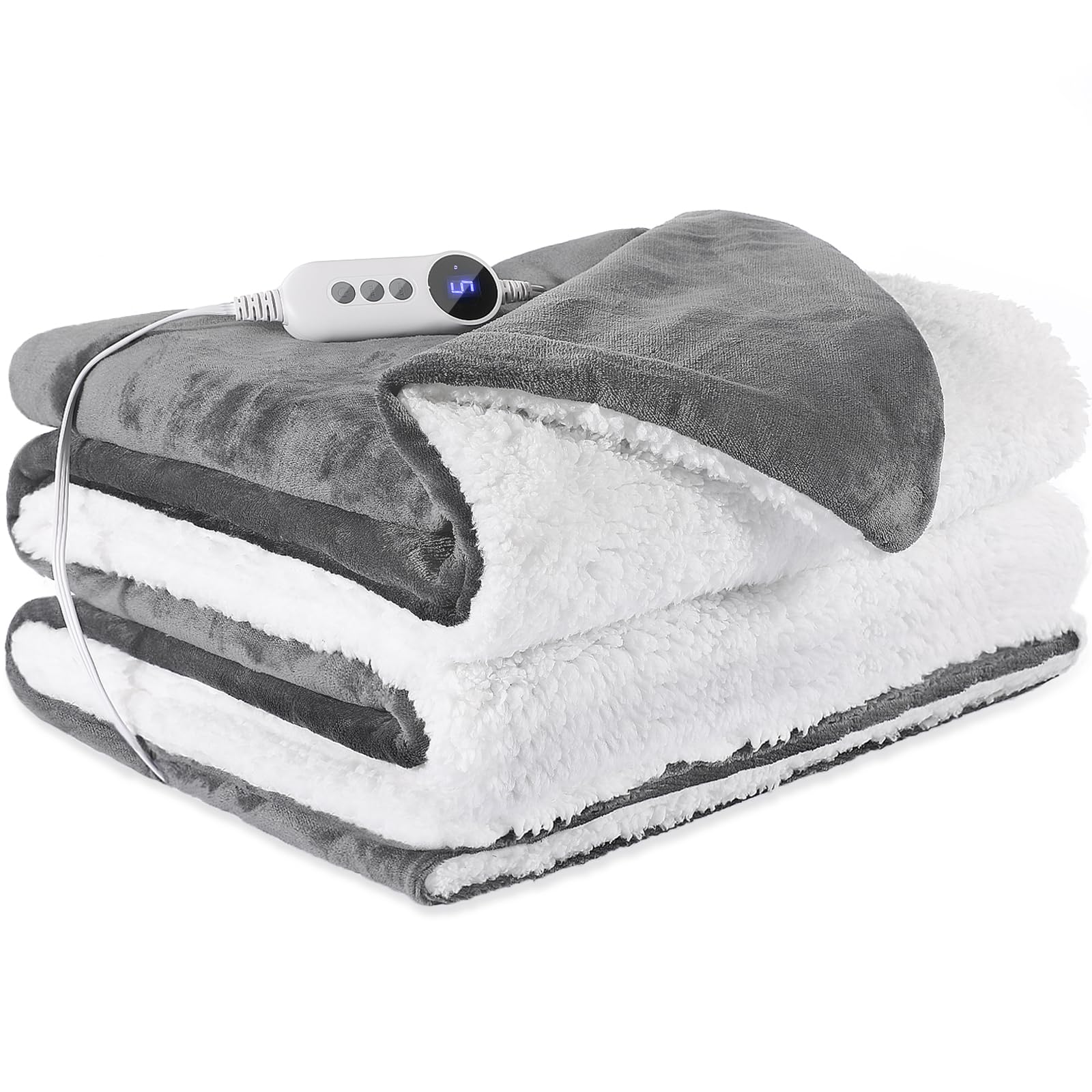 Open-Box New STHYTON Full Size Heated Blanket - 72x84 Dual-Sided 9 Heat Levels Auto-Off Retail $39.00