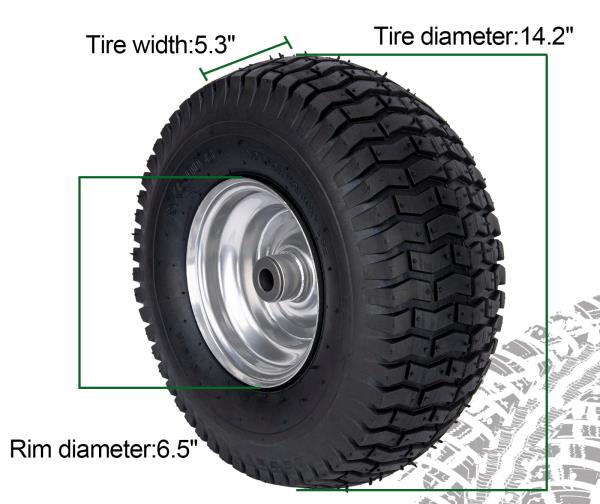x6.00-6 Lawn Mower Tire for Craftsman Husqvarna Riding Mowers