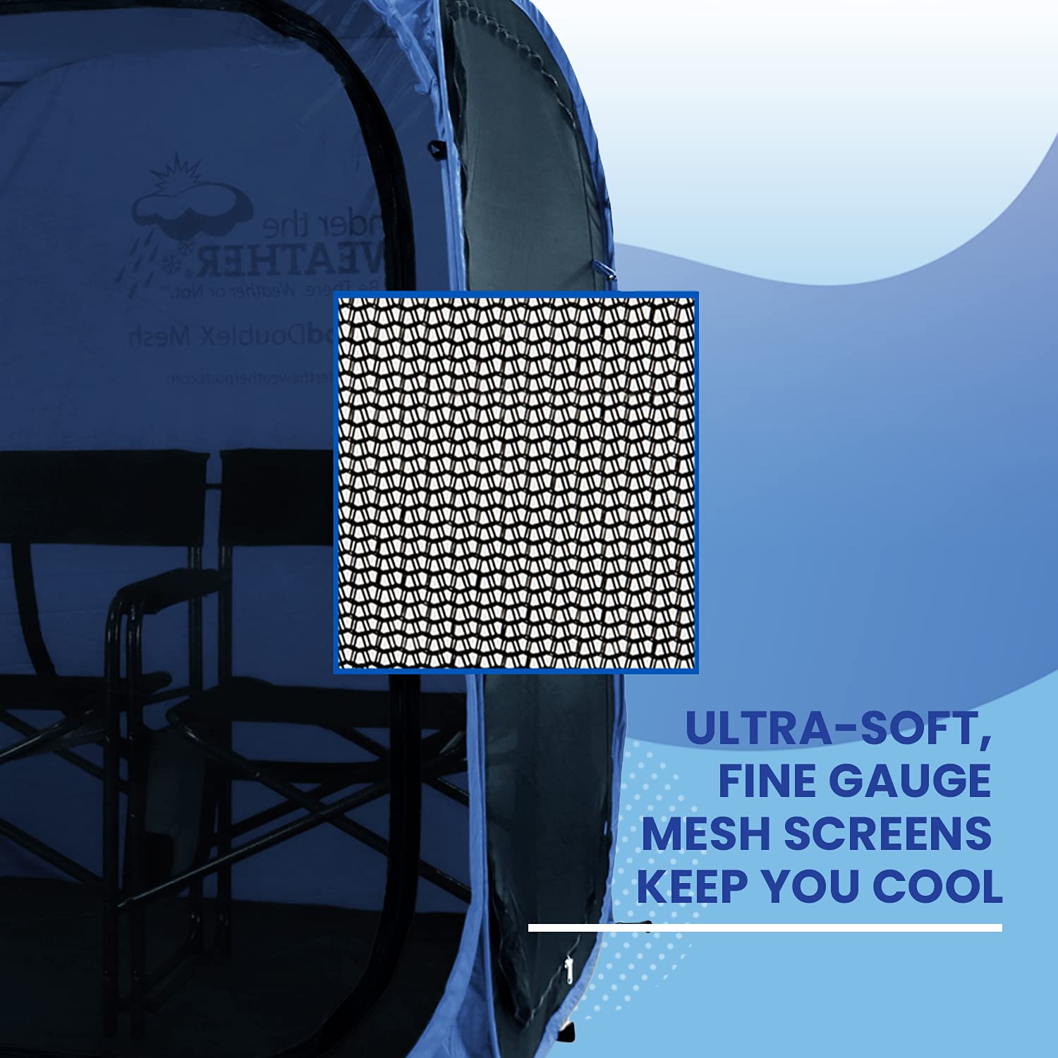 WeatherPod MyPod Mesh 1-2 Person Pop-Up Screen Tent Pod BugMosquito Protection UPF 50 Navy