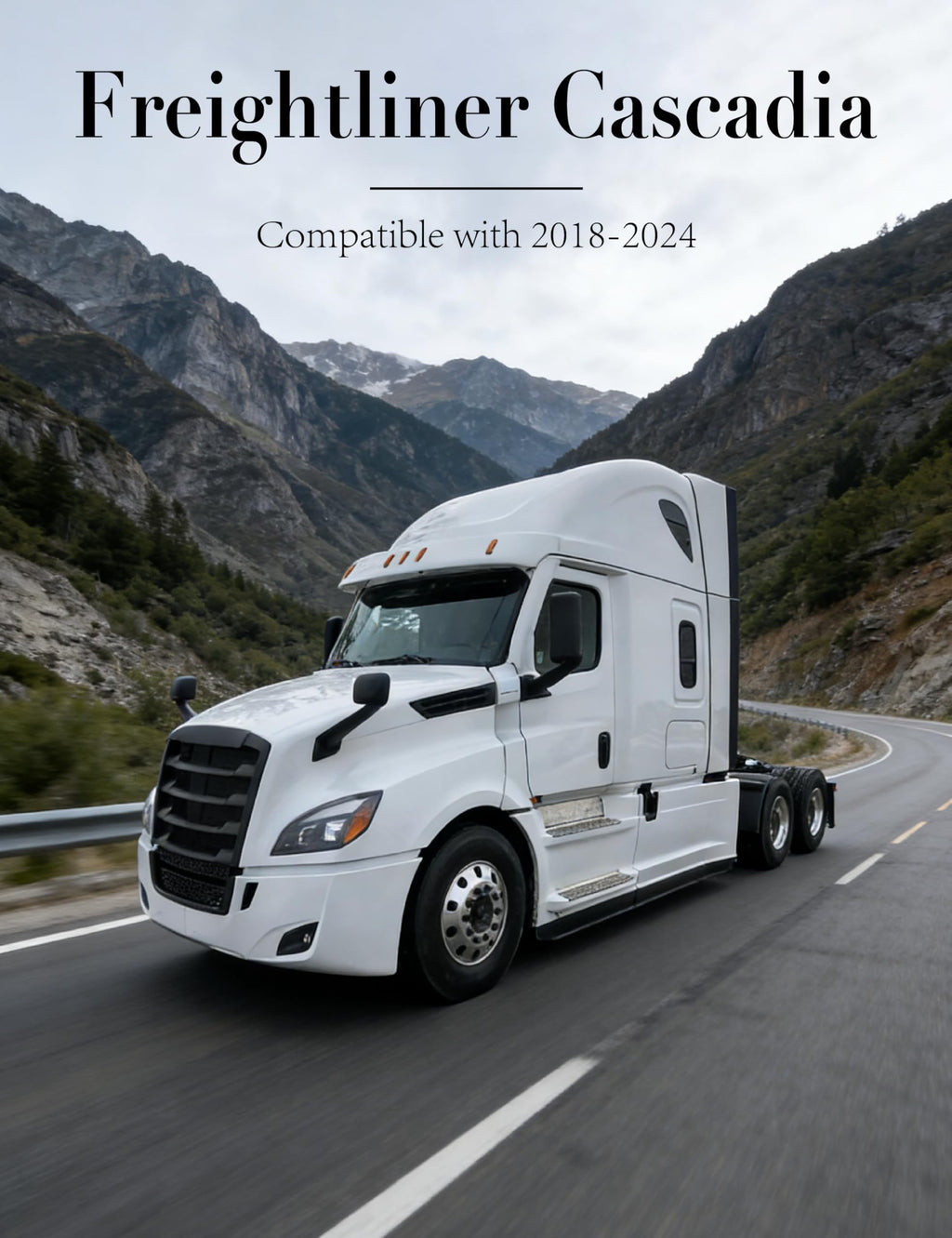 Chrome Right Hood Mirror for 2018-2021 Freightliner Cascadia