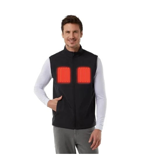 Black Rechargeable Heated Vest Large