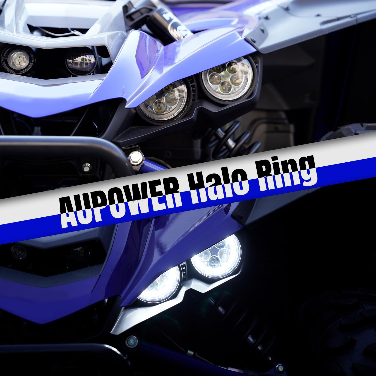 Black LED Headlights for Yamaha YXZ 1000R 2016-2021  Wolverine X2X4 2018-2021 2 Pcs