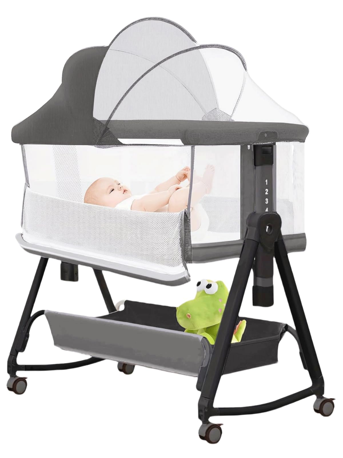 New Jestonten 3-in-1 7-Height Adjustable Baby Bassinet Bedside Sleeper Retail $139.00