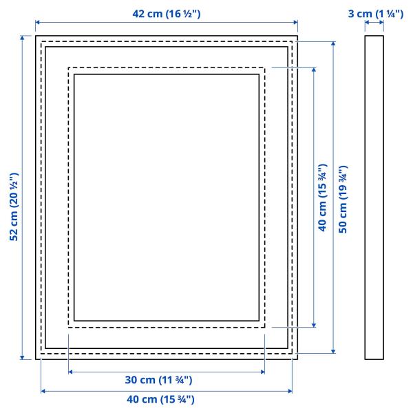 RDALM Frame oak effect 40x50 cm