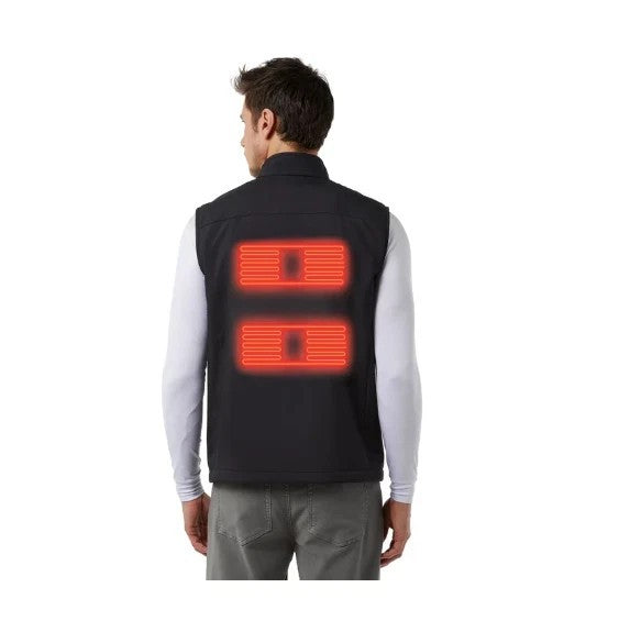 Black Rechargeable Heated Vest Large