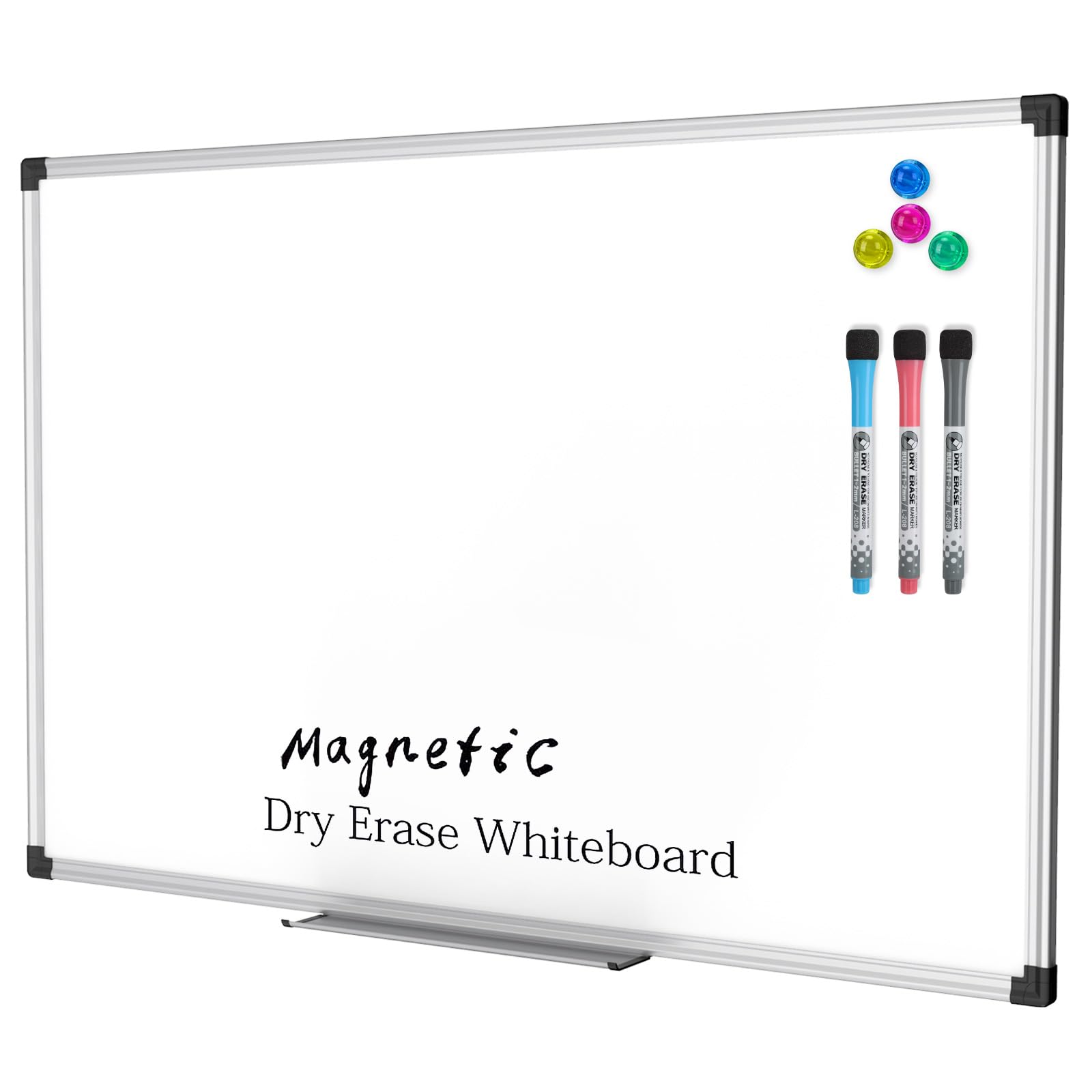 Open-Box New XBoard Magnetic Dry Erase Board 36 x 24 Double Sided Silver Frame Retail $33.00