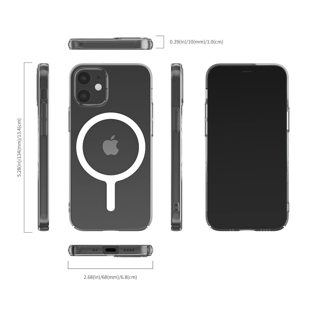 M-AiroFit Basic Ultra Thin MagSafe Case for iPhone 12 Mini Crystal Clear