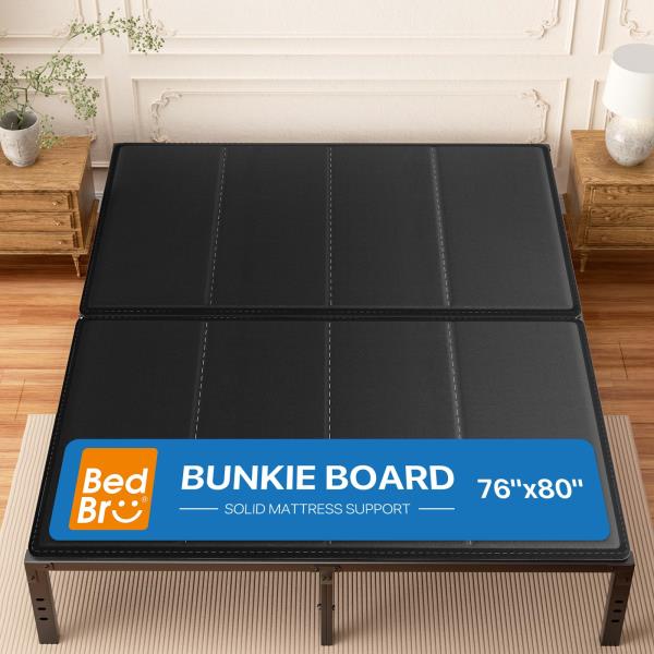 King Bunkie Board 10mm 76 x 80 Black Under Mattress Support
