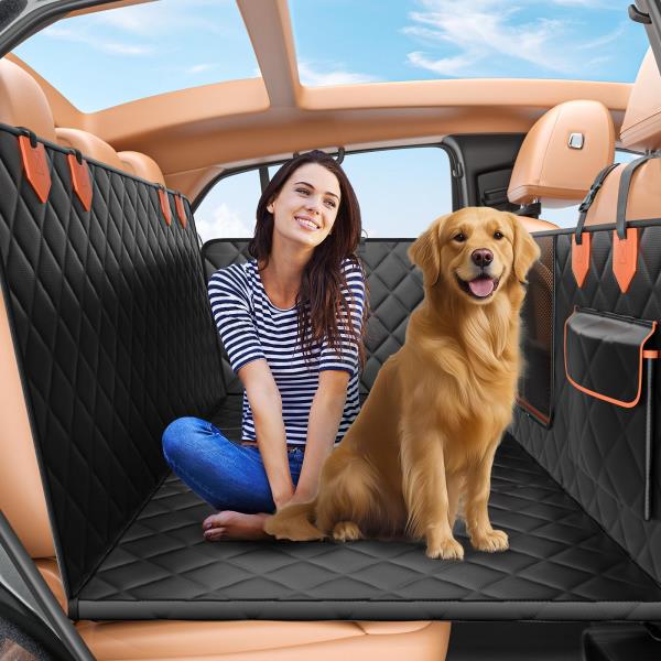 IJVAE Truck Back Seat Extender for Dogs Hard Bottom Holds 500lbs,Dog Car Seat Cover for Back Seat, Waterproof and Can be stored Dog Hammock for Car SUV Retail $109.00