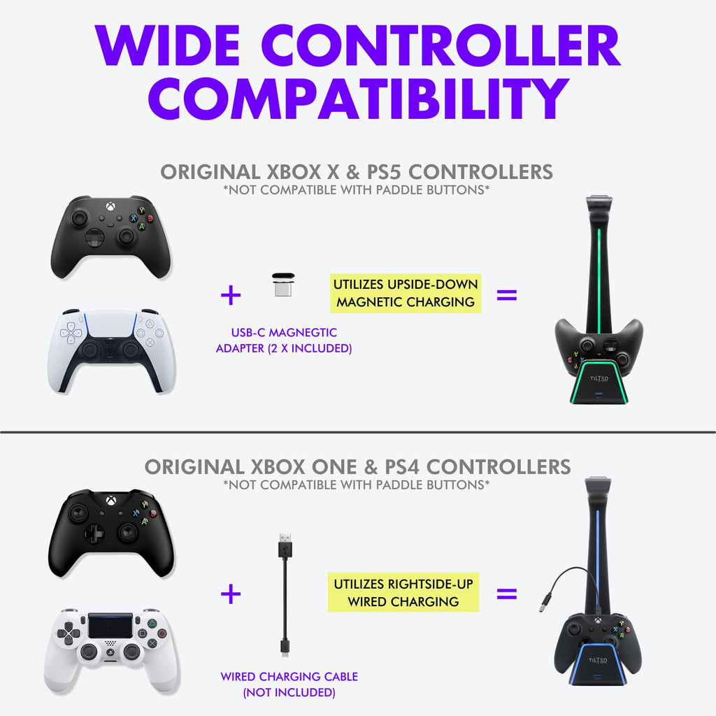 Open-Box New Tilted Nation Phantom 3-in-1 Gaming Headset  Controller Charging Stand. Retail $69.00