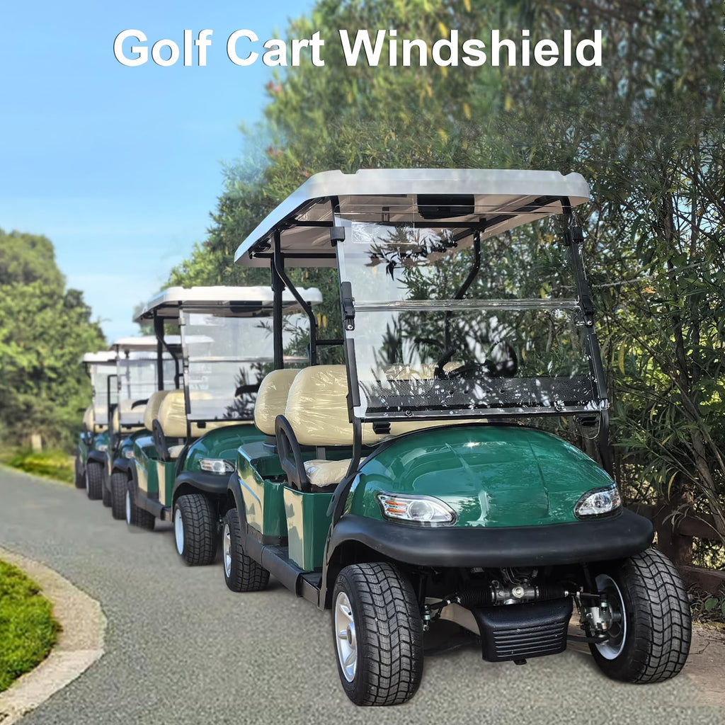 Golf Cart Windshield for Club Car PrecedentTempoOnward 5MM PC 37.6W x 33.2H Clear $81.75